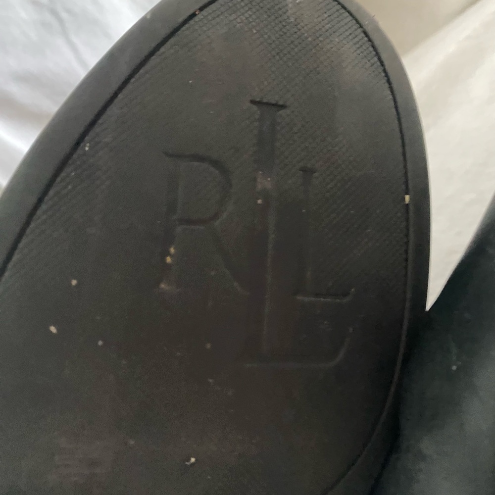 Classic Equestrian Black Leather Lauren Ralph Lauren Knee-High Riding Boots - Picture 12 of 12